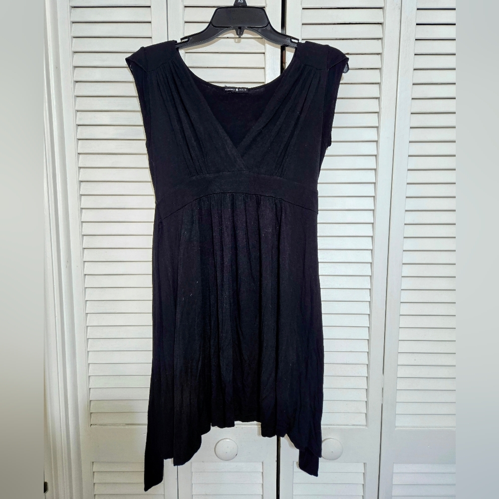 Tammy Mars Women's M  Black Dress with Assymetrical Hem